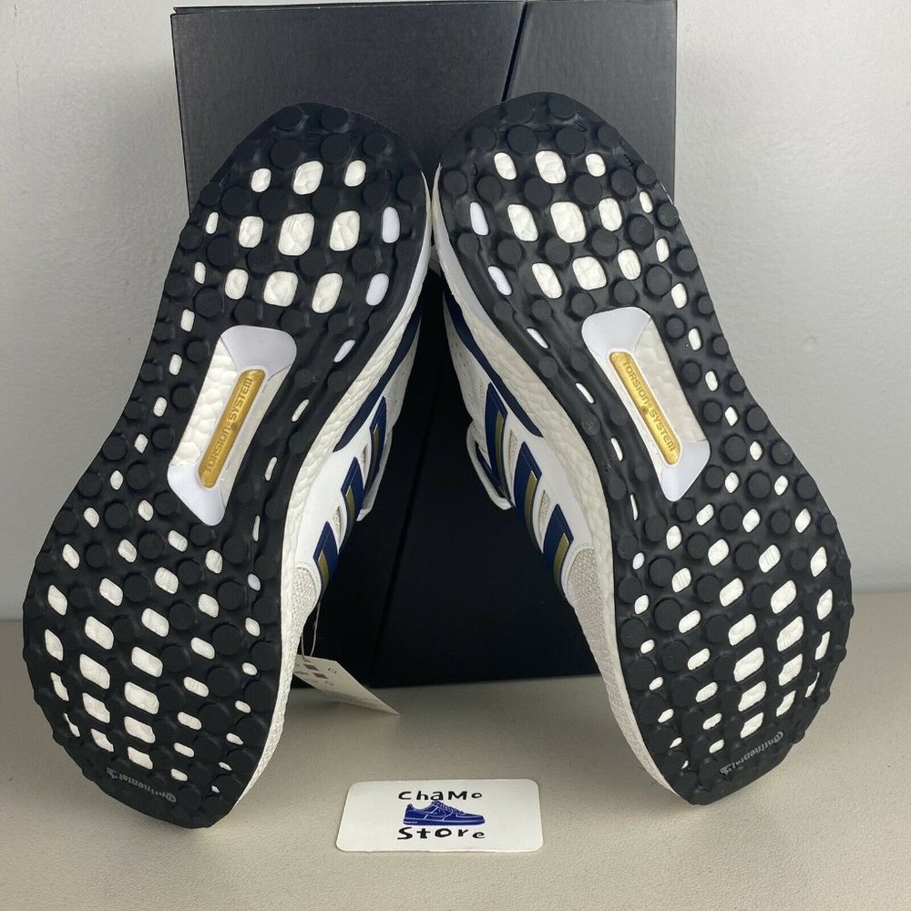 Adidas UltraBoost 2.0 DNA Mens Stefon Diggs PE White Navy Gold - Picture 7 of 12